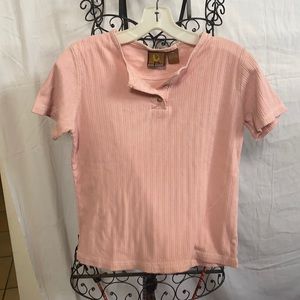 High Sierra ribbed 3 buttons cotton t-shirt size M